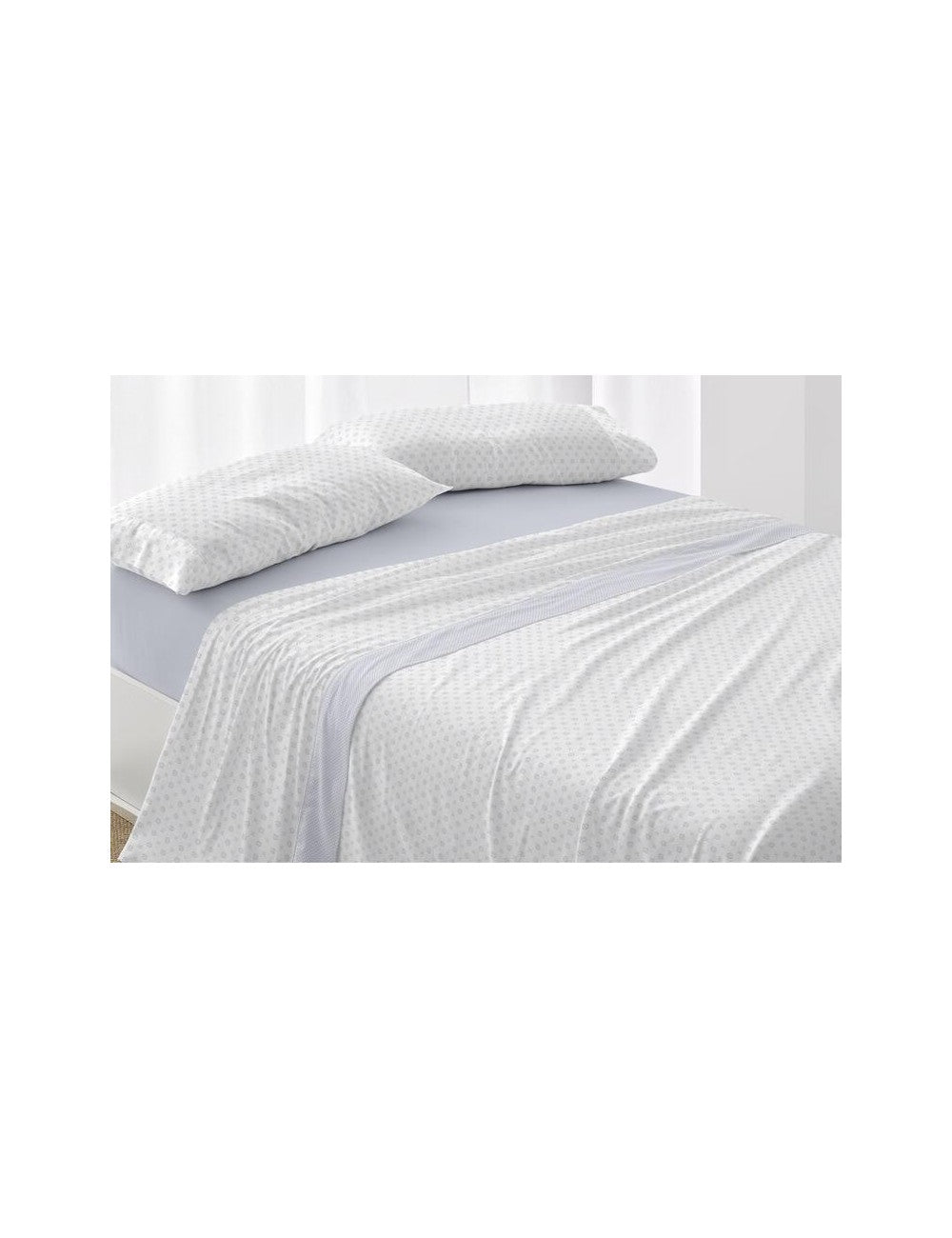 JUEGO SABANAS Burrito Blanco TR9876 ALGODÓN